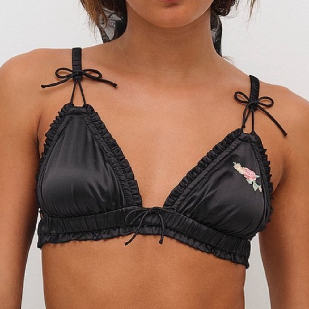 For Love and Lemons Everyday Bralette in Black